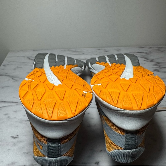Merrell Barefoot Size 8.5 Bare Access Flex 2 Shoes Orange & Grey Hiking Sneakers - Picture 9 of 11